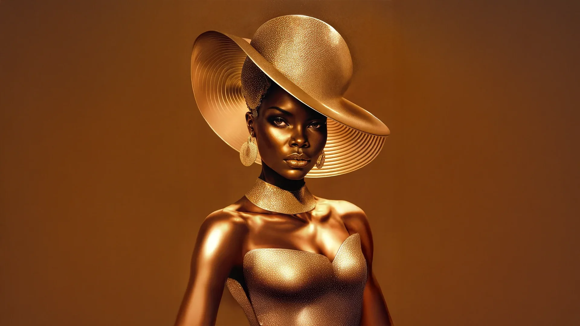 Headpieces for the subconscious minds — gold headpiece photo-illustration