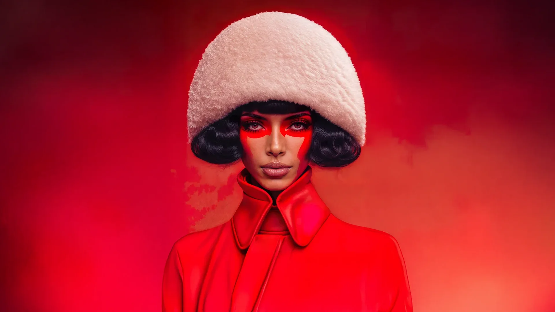 Headpieces for the subconscious minds — red headpiece photo-illustration