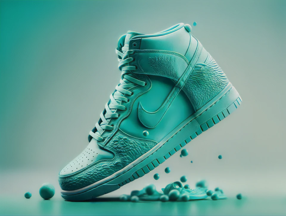 Nike footwear design concepts by Gianfranco Fagotto — experimental materials and artistic interpretation