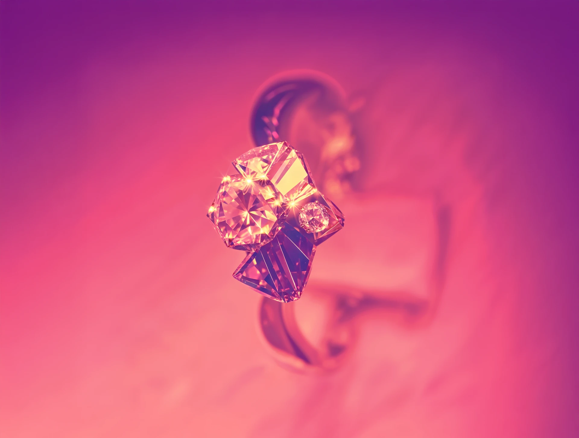 Sub rosa Redouté — engagement ring design inspired by rose petals, designed by Gianfranco Fagotto