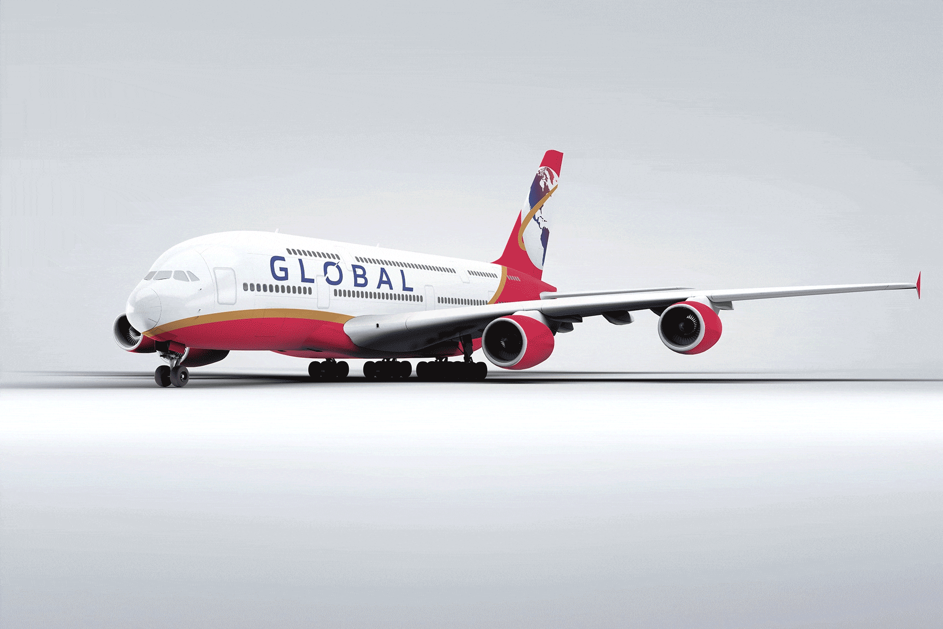 Global Airlines' Primary Livery Design